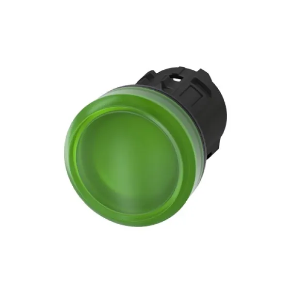 Siemens Leuchtmelder 3SU1001-6AA40-0AA0 | Signal-Meldeleuchte | LED | 22mm rund | Kunststoff | Front hoch | IP68 | grün