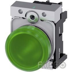 Siemens IS Leuchtmelder 22mm,rund,grün,Li 3SU1152-6AA40-1AA0