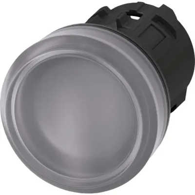 Siemens LED-Leuchtmelder 3SU1001-6AA70-0AA0 | 22mm | klar | hohe Linse | Kunststoff | IP68 | für Schalttafeln