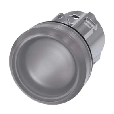 Siemens Leuchtmelder 3SU1051-6AA70-0AA0 | LED Signalleuchte | 22mm rund | klar | Metall | Front hoch | IP68 | SIRIUS ACT