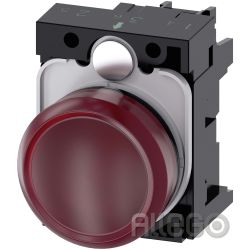 Siemens IS Leuchtmelder 22mm, rund, rot 3SU1106-6AA20-1AA0