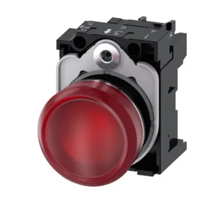 Siemens Leuchtmelder 3SU1152-6AA20-1AA0 | LED | rund | 22mm | Metall | IP67K | 24V AC/DC | rot