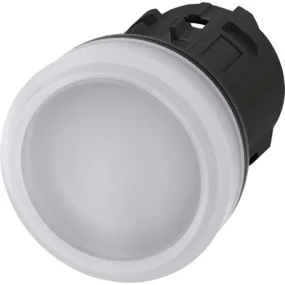 Siemens Leuchtmelder 3SU1001-6AA60-0AA0 | LED Signalleuchte 22mm rund | Linse hoch | Kunststoff | IP68 | weiß