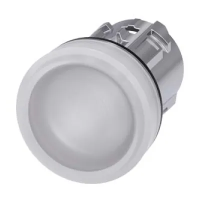 Siemens Leuchtmelder 3SU1051-6AA60-0AA0 | LED Signalleuchte | rund | 22mm | IP68 | Metall | weiß | hohe Linse