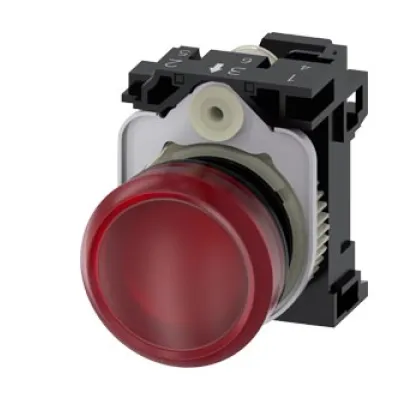 Siemens Leuchtmelder 3SU1102-6AA20-3AA0 | LED 24V AC/DC | rund 22mm | rot | SIRIUS ACT | Kunststoff | IP67K