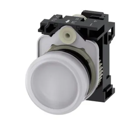 Siemens Leuchtmelder 3SU1102-6AA60-3AA0 | LED 24V AC/DC | rund Ø22mm | SIRIUS ACT | weiß | IP67K | Kunststoff