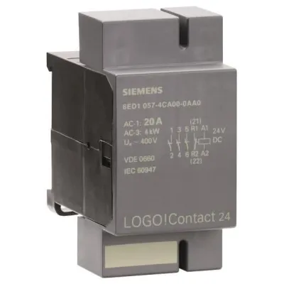 Siemens LOGO! Schaltmodul 24V DC | Relais 20A | 4kW | Erweiterung | IP20 | Hutschiene/Wandmontage