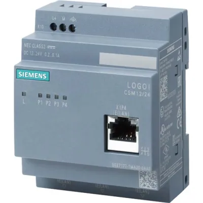 Siemens Switch Modul LOGO! CSM12/24 6GK7177-1MA20-0AA0 | 4x RJ45 10/100 Mbit/s | Hutschiene | unmanaged | IP20 | 12/24V