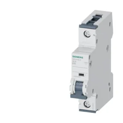 Siemens Leitungsschutzschalter 5SY4110-6 | B-Charakteristik | 1-polig | 10A | 400V | Hutschiene | IP20 | grau
