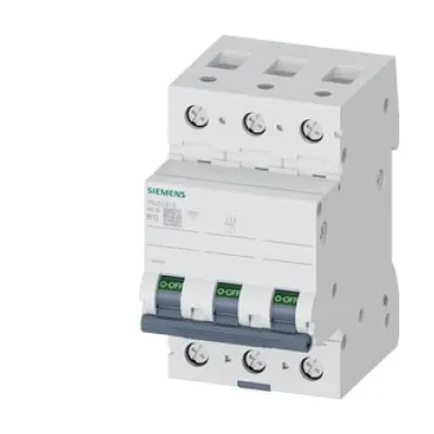 Siemens Leitungsschutzschalter 5SL6313-6 | 3-polig | B13 | 400V | 6kA | Auslösecharakteristik B | 3 TE | Grau
