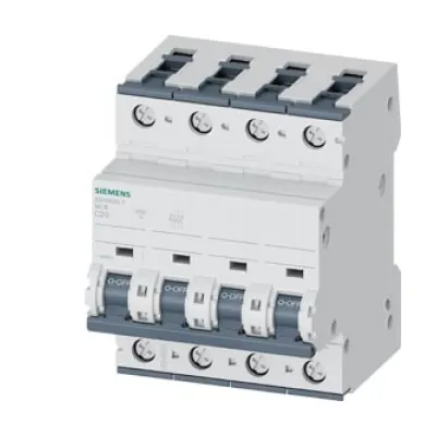 Siemens Leitungsschutzschalter 5SY6620-7 | C-Charakteristik | 20A | 3+N-polig | 400V | 6kA | 4TE | 70mm | AC/DC