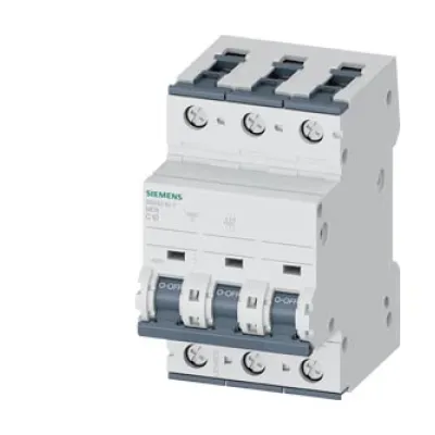 Siemens Leitungsschutzschalter 5SY6310-7 | 3-polig | C10A | 10A | 400V | 6kA | AC/DC | 70mm Einbautiefe | IP20 | SENTRON