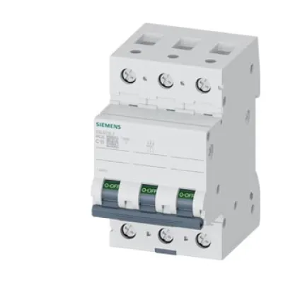Siemens Leitungsschutzschalter 5SL6313-7 | 3-polig | C 13A | 400V | 6kA | Kurzschluss- & Überlastschutz | Schwarz