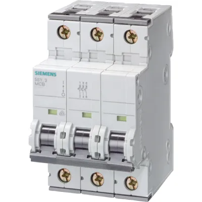 Siemens Leitungsschutzschalter 5SY6363-7 | LS-Schalter C 63A 3-polig | 400V | 6kA | IP20 | Typ C