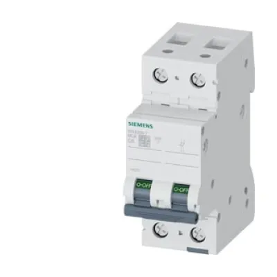 Siemens Leitungsschutzschalter 5SL6206-7 | 2-polig | C 6A | 400V | 6kA | 2TE | IP20 | Kurzschluss- & Überlastschutz