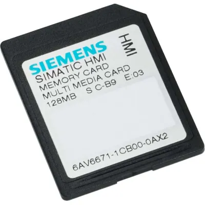 Siemens MMC Card 128MB 6AV6671-1CB00-0AX2 | MultiMedia Karte für OP77B, TP/OP177B/277, C7-635, MP277/377, Mobile Panel