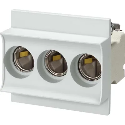 Siemens Neozed-Sicherungssockel 5SG5653 | D02 | 3-polig | 63A | 400V | Porzellan | DIN-Schiene | mit Abdeckung