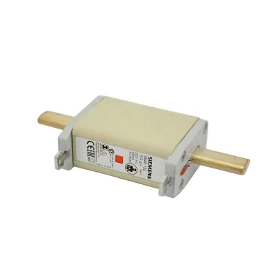 Siemens NH-Sicherungseinsatz 3NA6122 | NH1 | 63A | gL/gG | 500V AC / 440V DC | isolierte Grifflaschen | Kombikennmelder