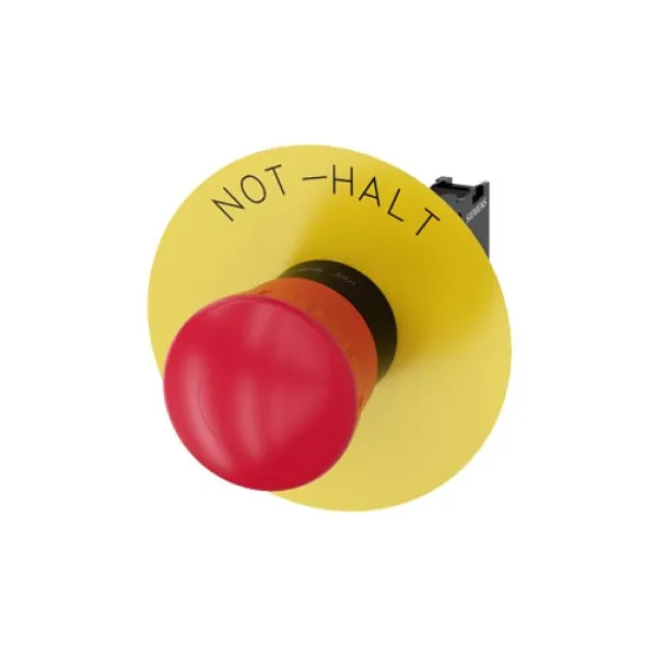 Siemens Not-Halt-Pilzdrucktaster 3SU1100-1HB20-1CH0 | 22mm | verrastend | 1 Öffner | Kunststoff | IP67K | rot
