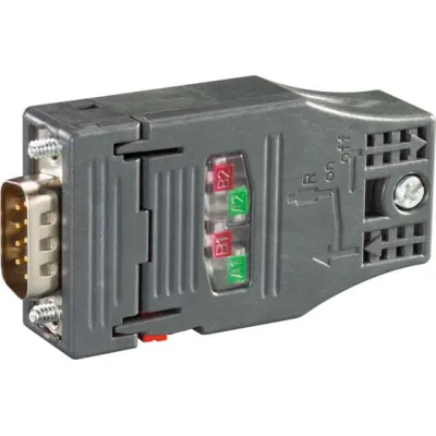 Siemens PROFIBUS Stecker 6GK1500-0FC10 | FC RS485 Plug 180 | 9-polig | Abschlusswiderstand | Kunststoffgehäuse