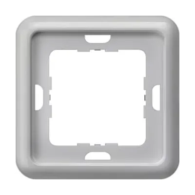 Siemens Rahmen 1-fach 5TG1771 | DELTA profil Abdeckrahmen | 80x80mm | Unterputz | Kunststoff Thermoplast | silber