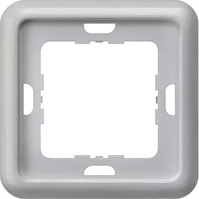 Siemens Rahmen 1-fach 5TG1771 | DELTA profil Abdeckrahmen | 80x80mm | Unterputz | Kunststoff Thermoplast | silber