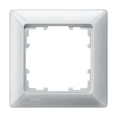 Siemens Rahmen 1-fach 5TG2551-3 | Schalterrahmen DELTA line | 80x80mm | flach | thermoplast | aluminium metallic
