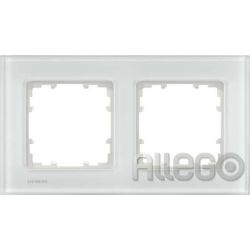 Siemens IS Rahmen 2-fach Delta Miro Glas,ws 5TG1202-1