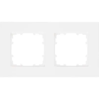 Siemens Rahmen 2-fach DELTA miro 5TG1112-0 | Schalterrahmen | Kunststoff titanweiß glänzend | 161x90mm | IP20