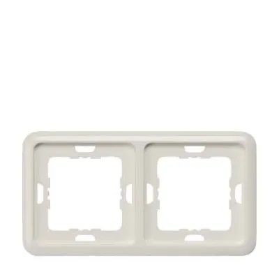 Siemens Rahmen 2-fach 5TG1772 DELTA profil | 151x80mm | Unterputz | Kunststoff Thermoplast | glänzend | silber