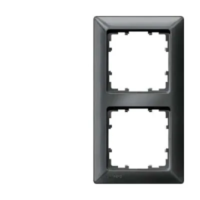 Siemens Rahmen 2-fach 5TG2552-6 | DELTA line | Unterputz Schalterrahmen | 151x80mm | Thermoplast | carbon metallic