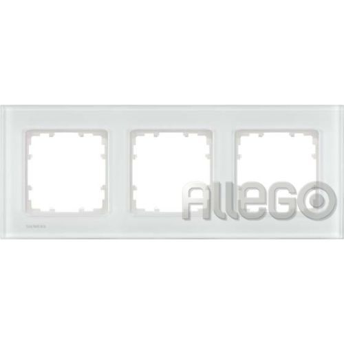 Bild: Siemens IS Rahmen 3-fach Delta Miro Glas,ws 5TG1203-1