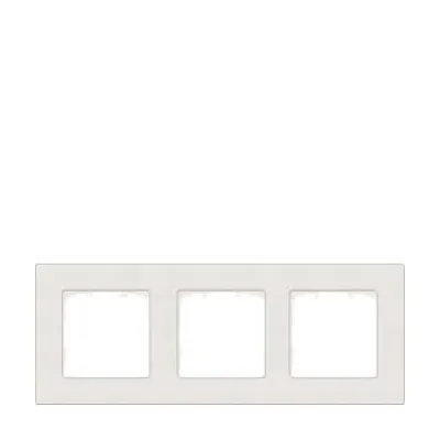 Siemens Rahmen 3-fach 5TG1113-0 | DELTA miro | Schalterrahmen | Kunststoff | titanweiß glänzend | 232x90mm