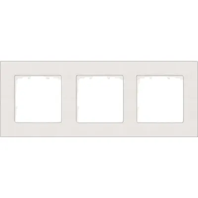 Siemens Rahmen 3-fach 5TG1113-0 | DELTA miro | Schalterrahmen | Kunststoff | titanweiß glänzend | 232x90mm