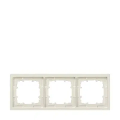 Siemens Rahmen 3-fach 5TG1323 | Abdeckrahmen DELTA style | titanweiß | Kunststoff glänzend | 224x82mm | IP20