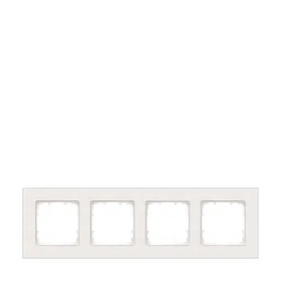 Siemens Abdeckrahmen 4-fach DELTA miro 5TG1114-0 | Kunststoff | titanweiß | glänzend | 303x90 mm | Unterputz | IP20