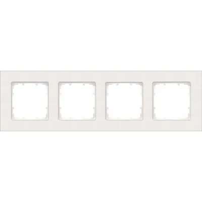 Siemens Abdeckrahmen 4-fach DELTA miro 5TG1114-0 | Kunststoff | titanweiß | glänzend | 303x90 mm | Unterputz | IP20