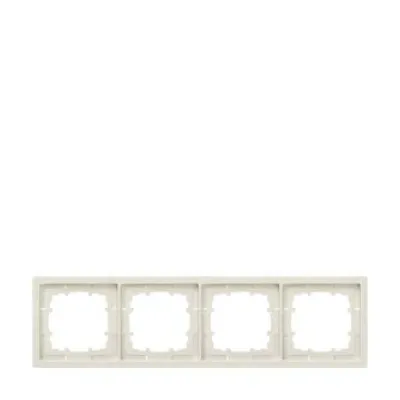 Siemens Rahmen 4-fach 5TG1324 | DELTA style | Schalterrahmen | Kunststoff | titanweiß | 295x82mm | glänzend | Unterputz