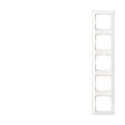 Siemens Rahmen 5-fach 5TG2555-0 | DELTA line Abdeckrahmen | 364x80mm | Unterputz | Kunststoff | titanweiß glänzend