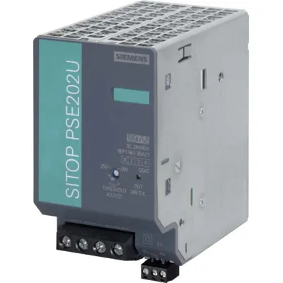 Siemens Redundanzmodul SITOP PSE202U 6EP1961-3BA21 | 24V DC | 40A | Entkopplung | Meldekontakt | IP20 | Tragschiene
