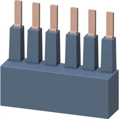 Siemens Sammelschiene 3-Phasen 3RM1910-1AA | für SIRIUS 3RM1 Motorstarter | 2 Motorstarter | Schraubanschluss | Grau