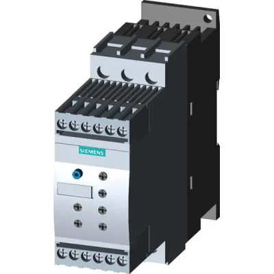 Siemens Sanftstarter 3RW4026-1BB14 | Sirius S0 | 25A | 11kW | 400V | Motorstarter mit Überlastschutz | Weiß