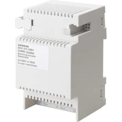 Siemens Schaltaktor Erweiterungsmodul 5WG1512-1AB21 N 512/21 | KNX | 3-fach | 16A | 3680W | REG | C-Last | weiß