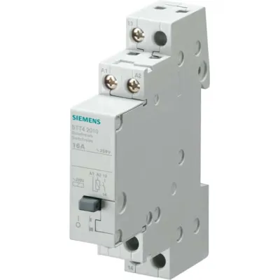 Siemens Schaltrelais 5TT4202-0 | Installationsrelais 2 Schließer | 230V AC | 16A | für DIN-Schiene | 1TE | Schwarz