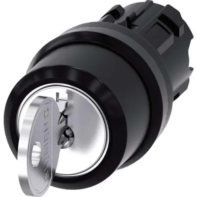 Siemens Schlüsselschalter | RONIS 3SU1000-4BL11-0AA0 | 22mm | 3 Stellungen | verrastend | IP68 | schwarz