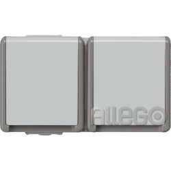Siemens IS Schuko-Dose 2f.w Klappd.AP Delta Fläche,d 5UB4722