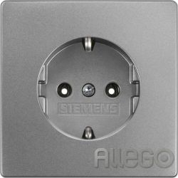 Siemens IS Schuko-Dose Delta Style, pla/met 5UB1853-1