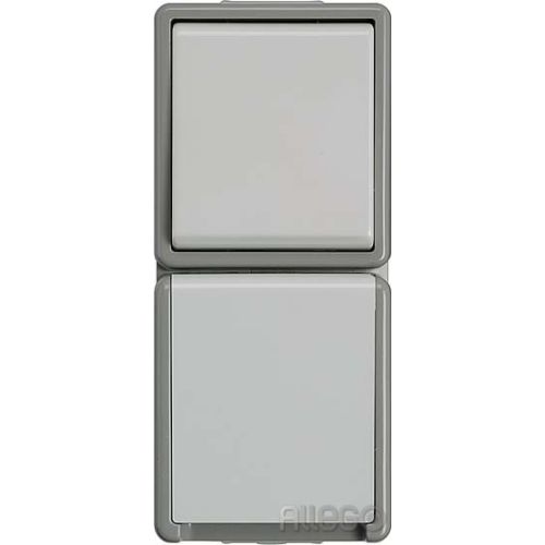 Bild: Siemens IS Schuko-Dose m.We.Schalt.AP Delta Fläche,d 5TA4816