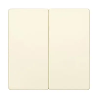 Siemens Wippe 2-fach | Serienschalter Abdeckung | DELTA i-system | 55x55mm | Thermoplast elektroweiß