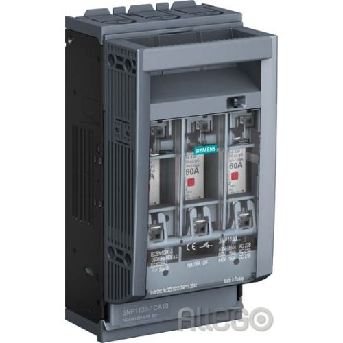 Bild: Siemens IS Sicherungslasttrenner 160A 3p. NH00 3NP1133-1CA10